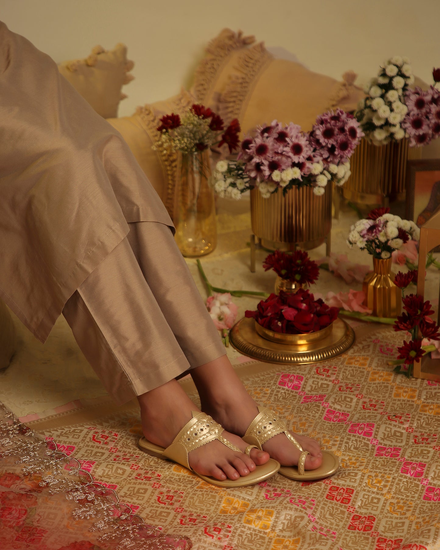 Light Gold Kolhapuri
