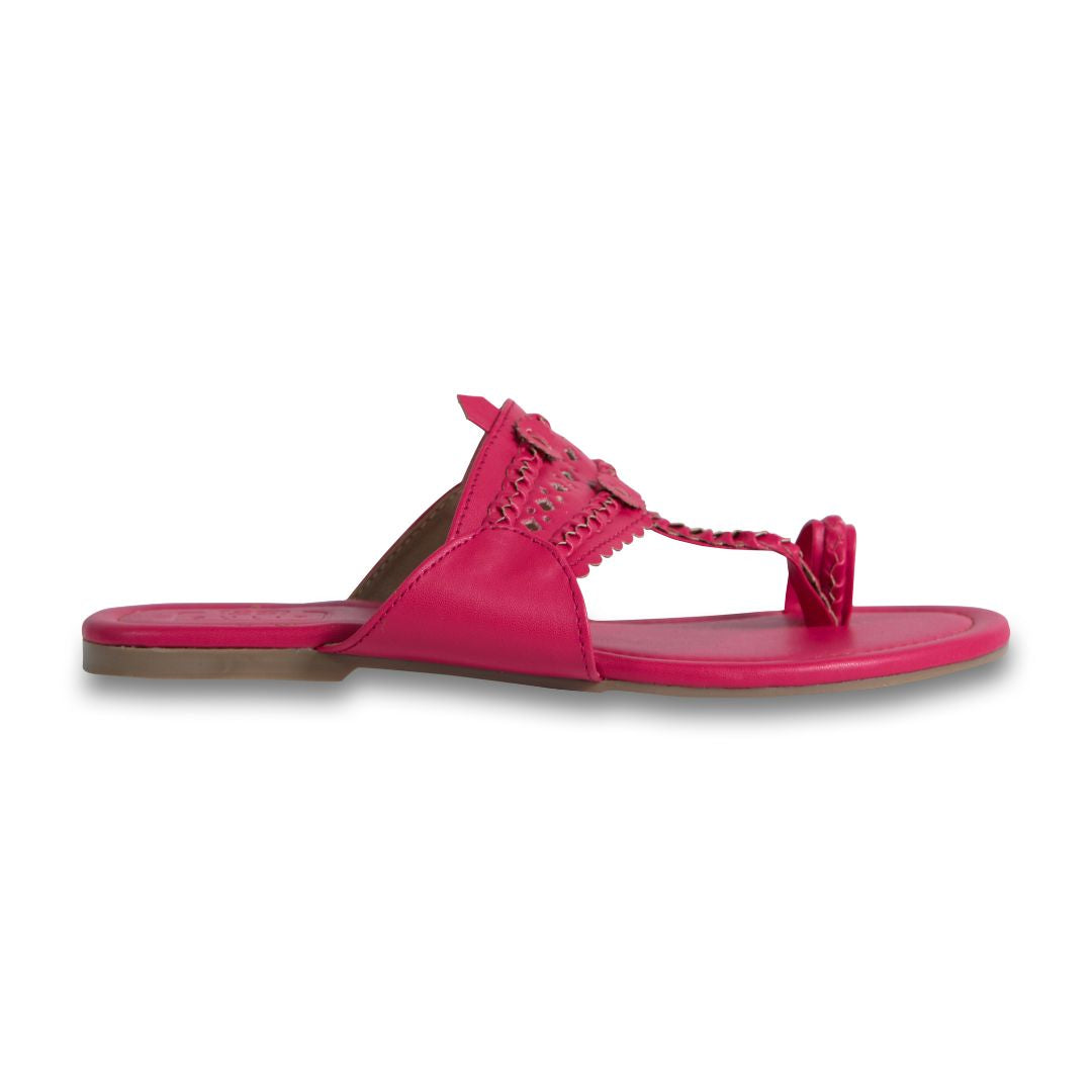 Fuschia Pink Kolhapuri