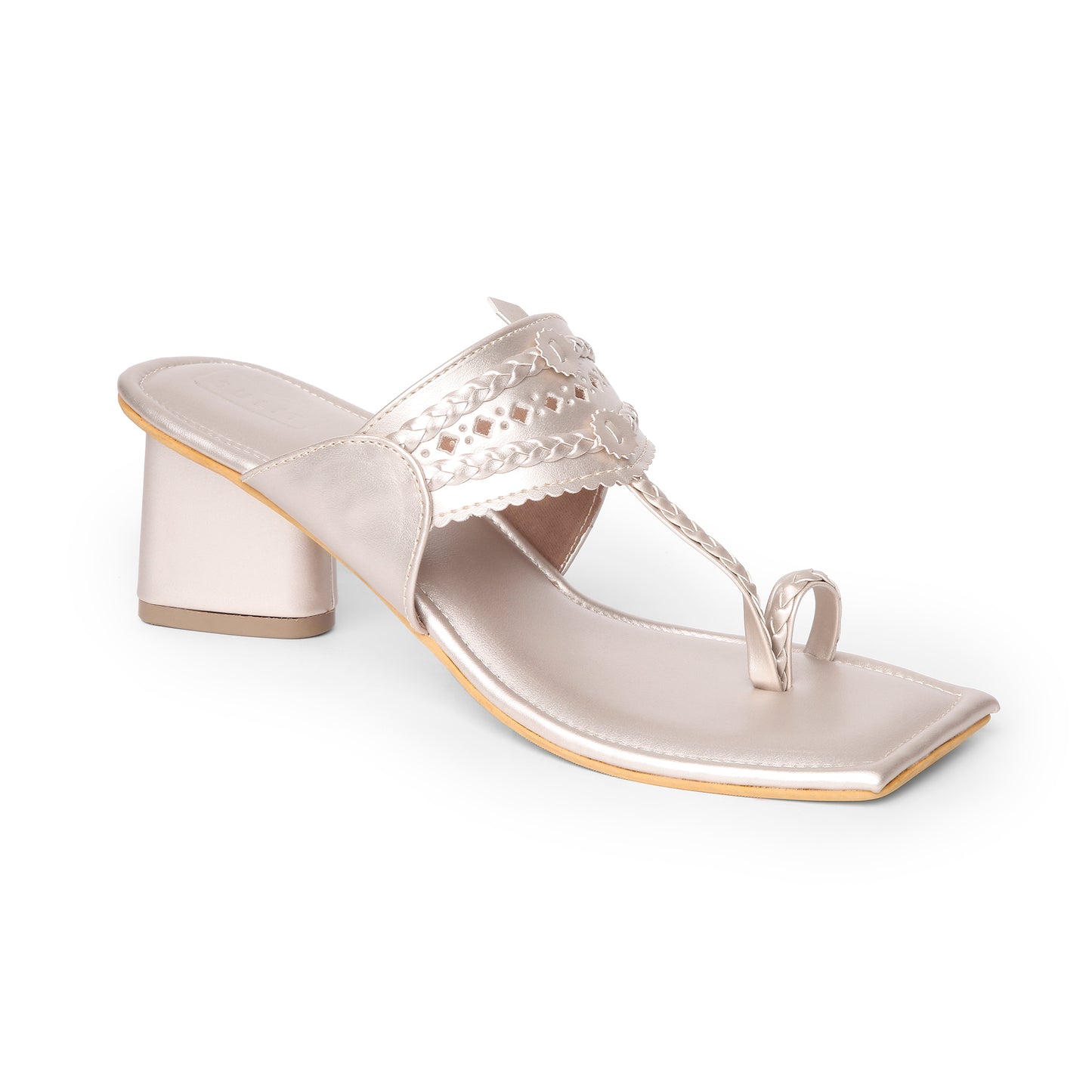 Champagne Gold Triangle Heels