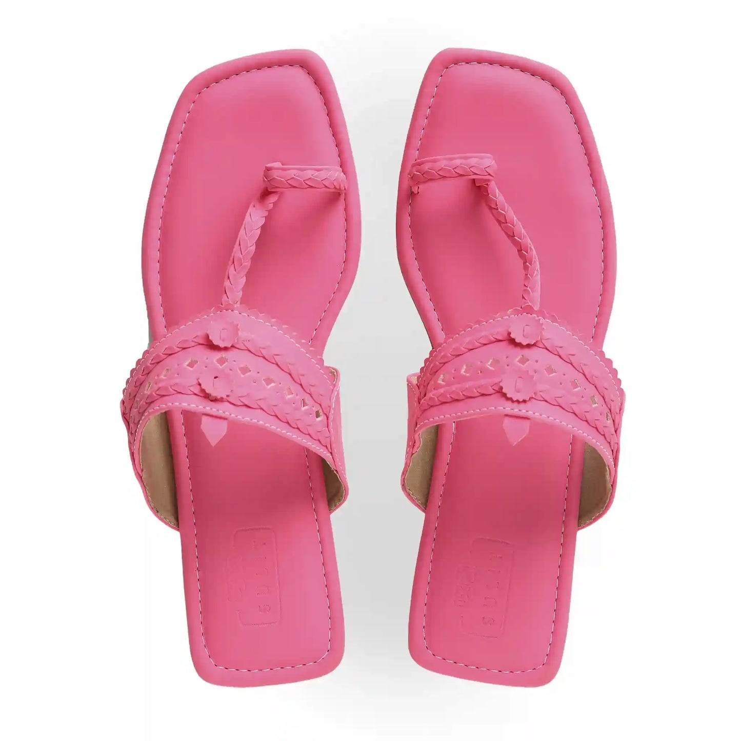 Neon Pink Kolhapuri