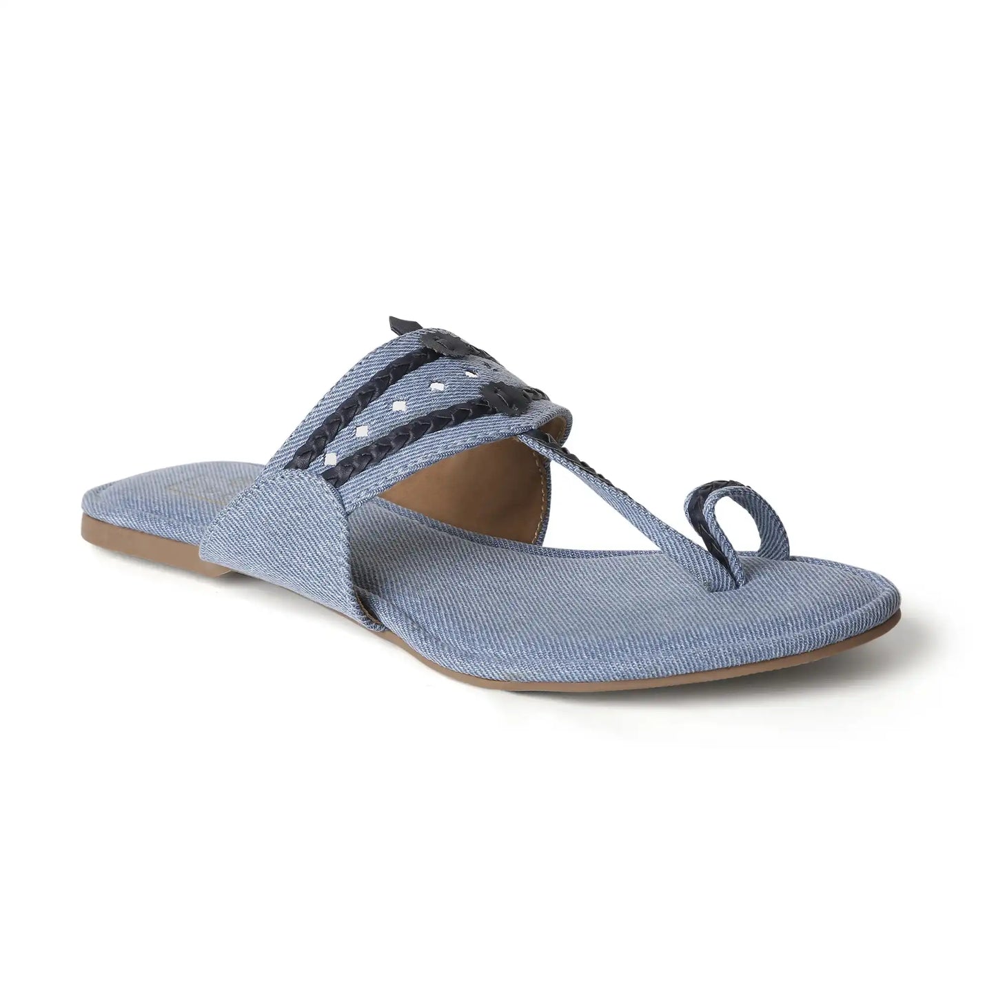 Denim Kolhapuri