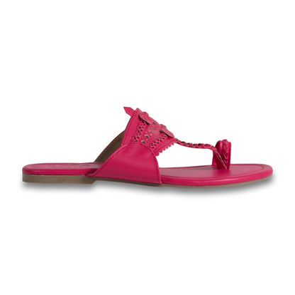 Fuschia Pink Kolhapuri