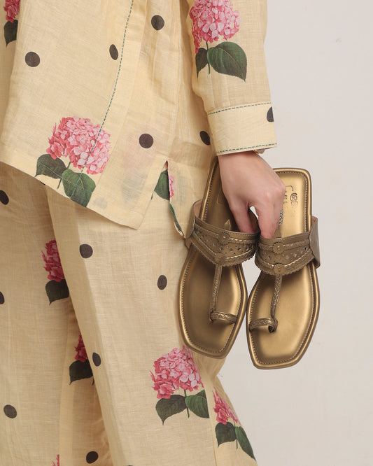 Antique Gold Kolhapuri