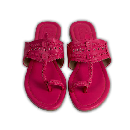 Fuschia Pink Kolhapuri