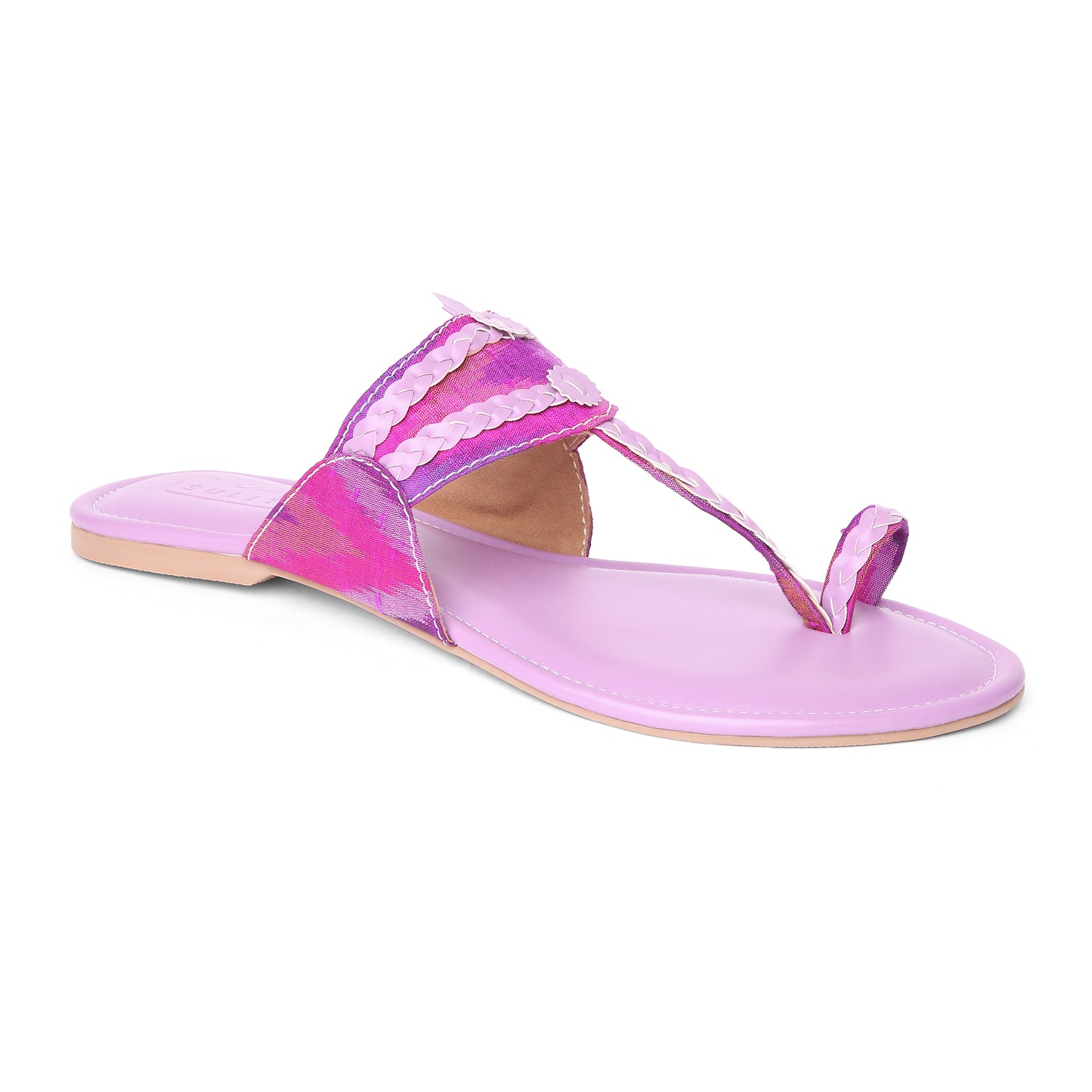 Purple Ikat Kolhapuri