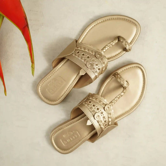 Light Gold Kolhapuri