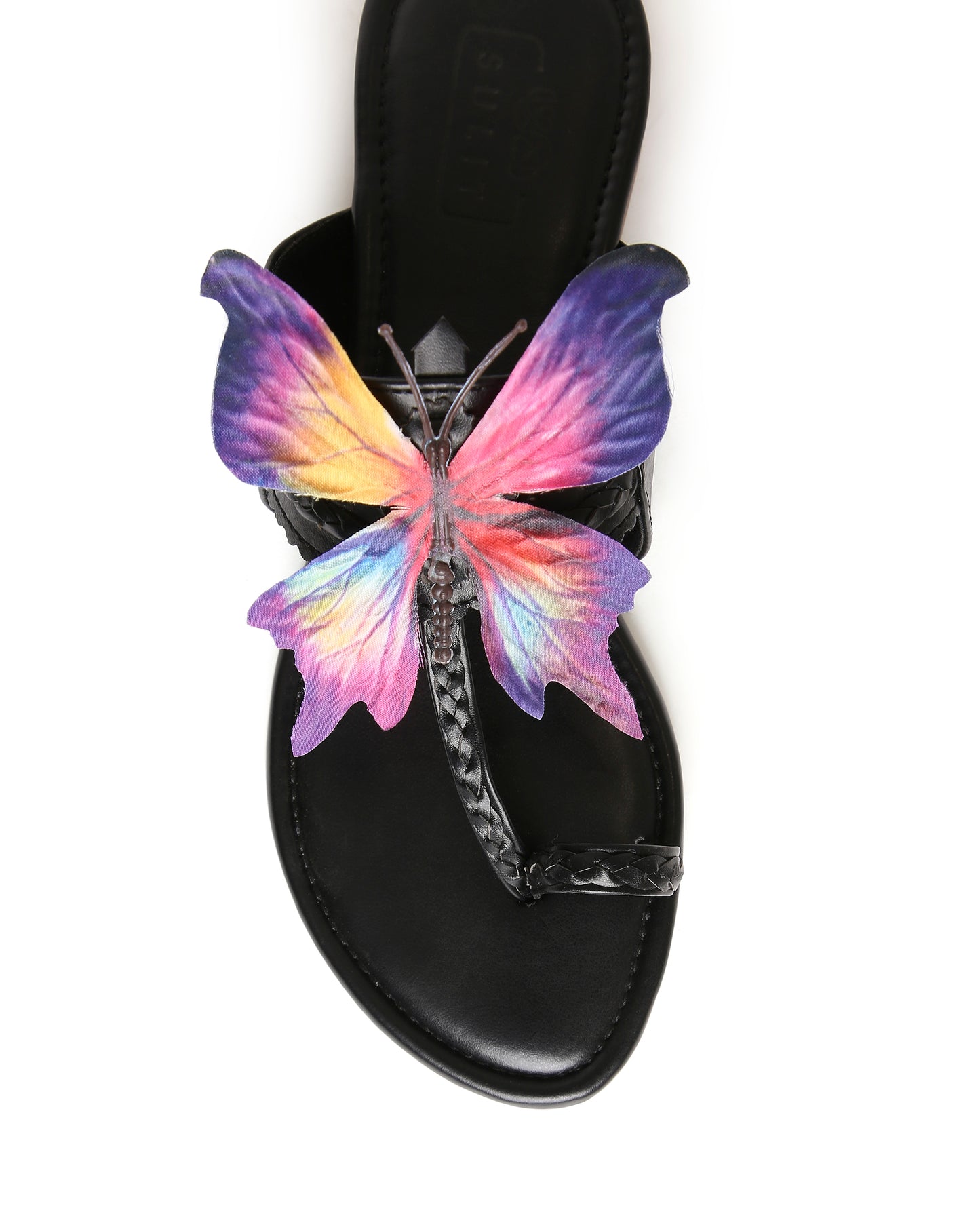 BLACK FLUTTER KOLHAPURI