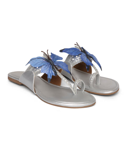 SILVER FLUTTER KOLHAPURI