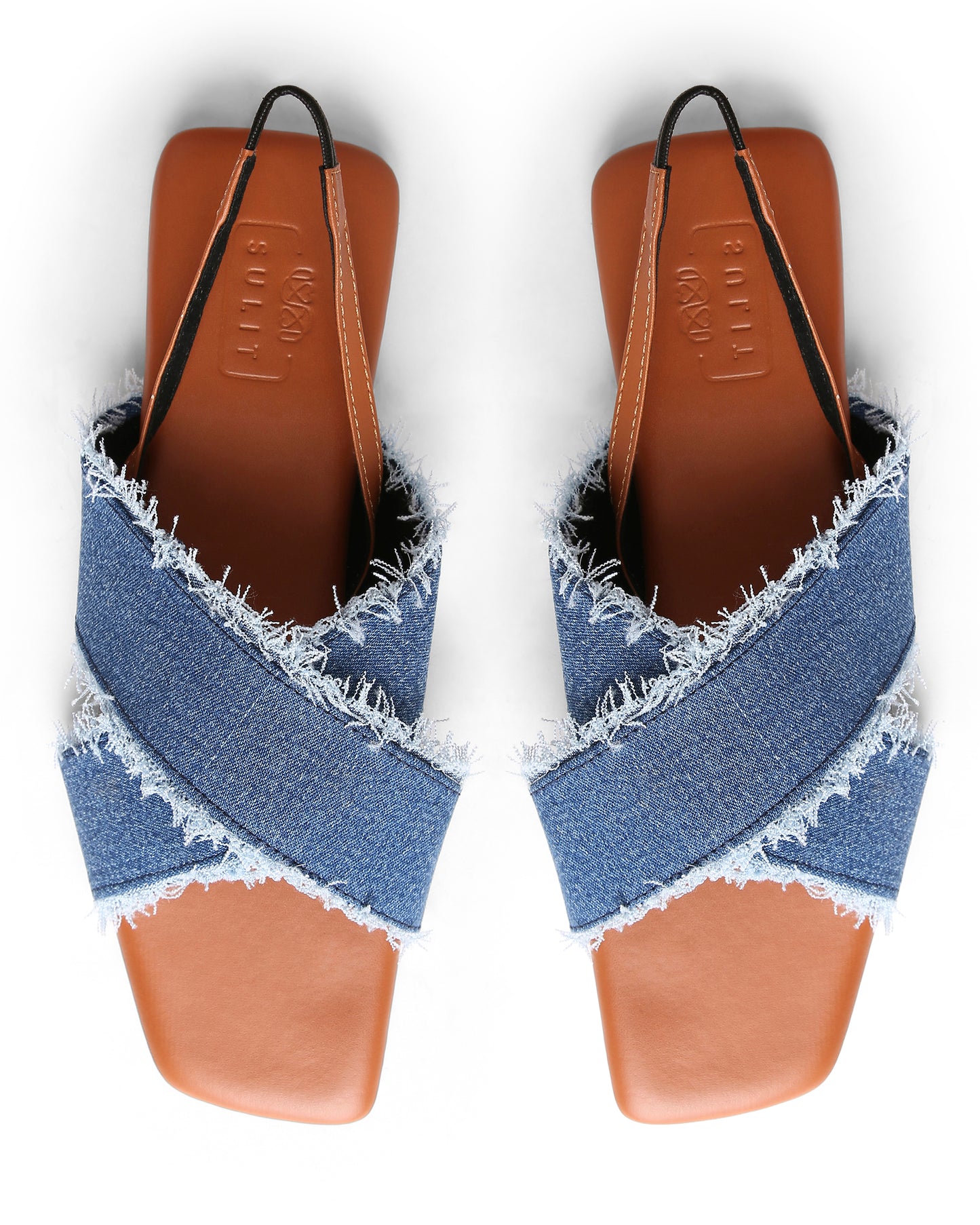 Denim Tan Sandals