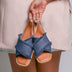 Denim Tan Sandals