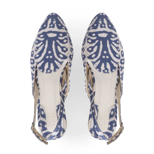 BLUE INDIGO PRINT MOJRI