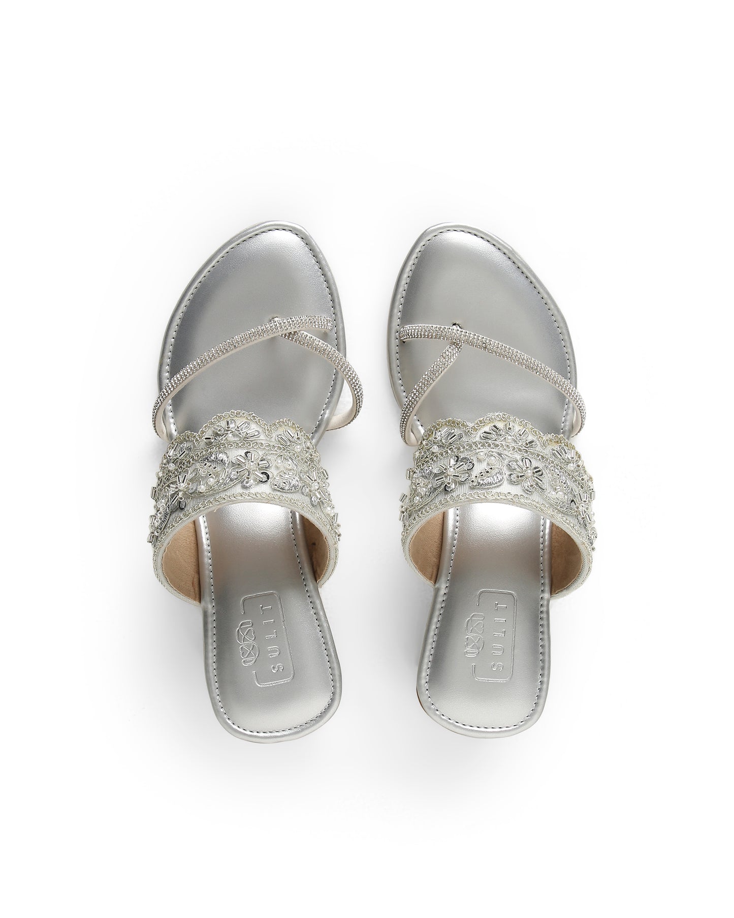SILVER MATKA BLOCK HEEL