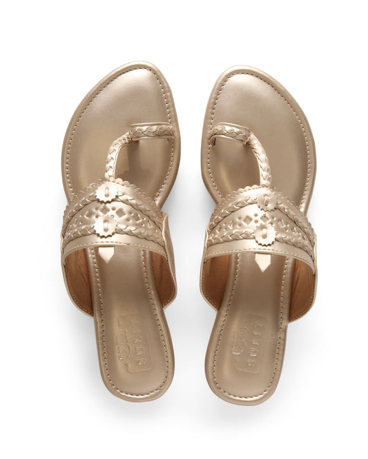 CHAMPAGNE GOLD WEDGE