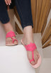 Light Pink And Neon Pink Kolhapuri