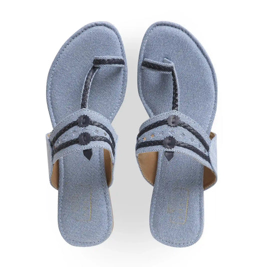 Denim Kolhapuri