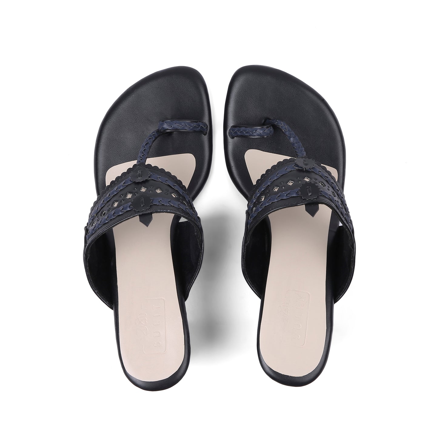 BLACK AND DARK BLUE BLOCK