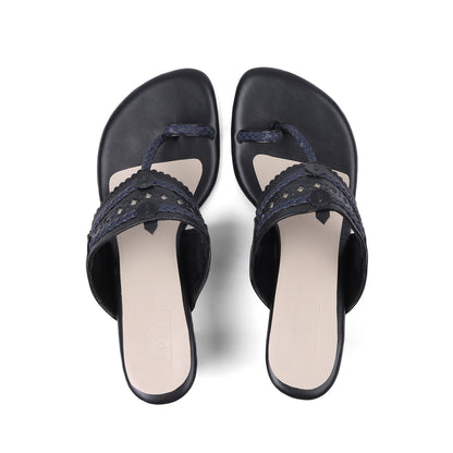 BLACK AND DARK BLUE BLOCK