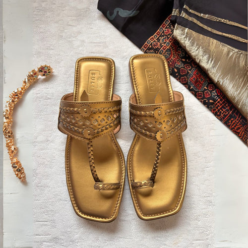 Antique Gold Kolhapuri