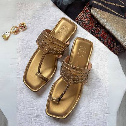 Antique Gold Kolhapuri